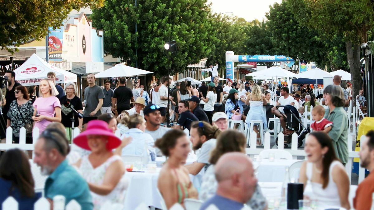After the final siren, Tanunda’s Barossa Food and Wine Village serves up food, wine and live music for the 2026 Gather Round.