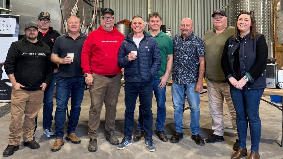 Men’s mateship breakfast Barossa brings people together for mental health support at Ben Murray Wines in Tanunda.