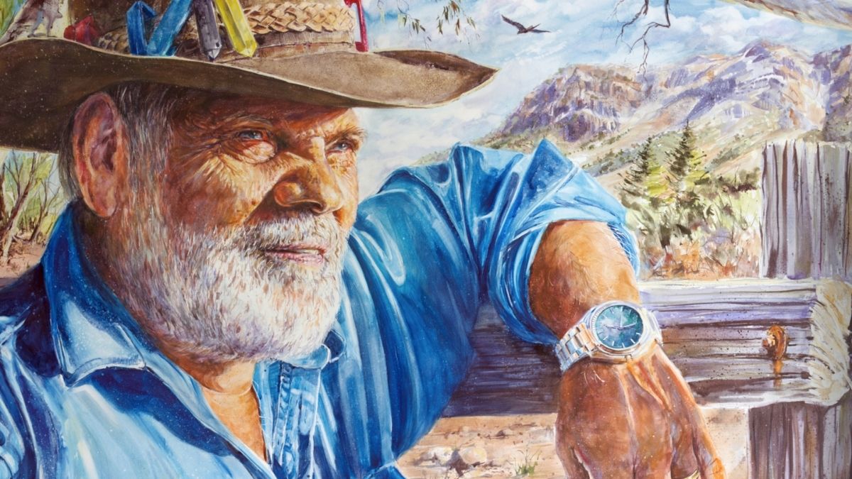 Elson Coulthard – Proud Adnyamathanha Man, by artist Paul Whitehead will feature at this years Flinders Ranges, A Brush With Art