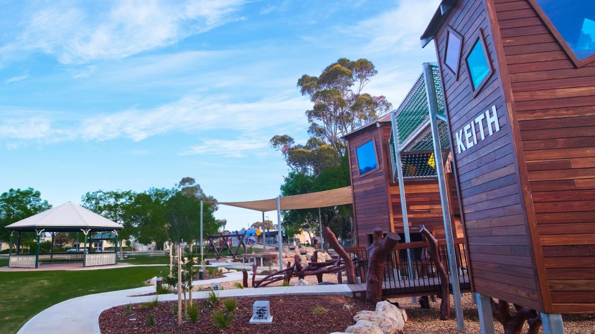 The upgraded Keith playground at Don Moseley Park is now open, with an all-abilities play space and revived monorail.