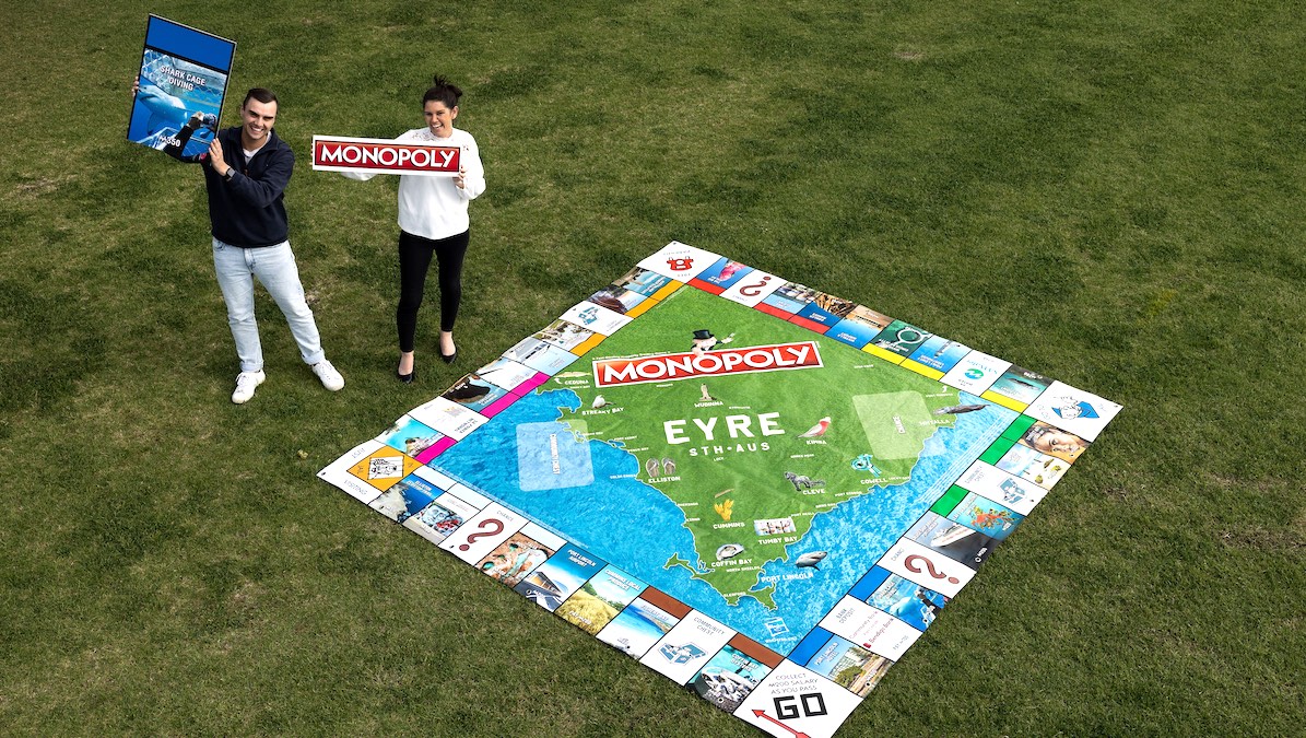 Monopoly game showcasing the Eyre Peninsula