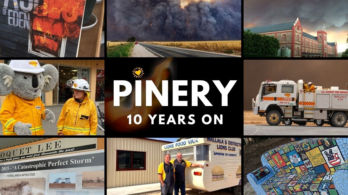 An event to commemorate 10 years since the Pinery Fire will be held at The Farm Centre, Freeling, on November 23, 2025.